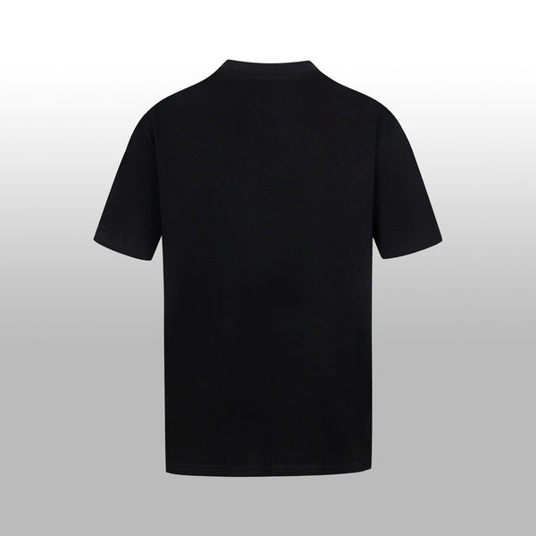 T-shirt à manches courtes HM en coton avec imprimé thème équestre Noir 215416