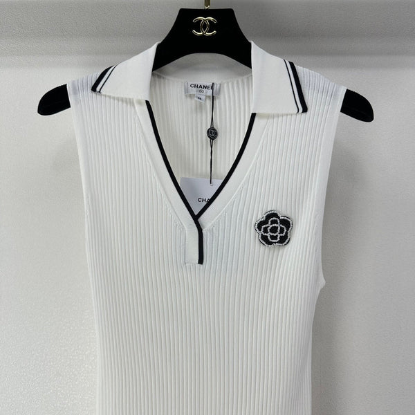 Gilet Chanel Blanc en Polyester 365297