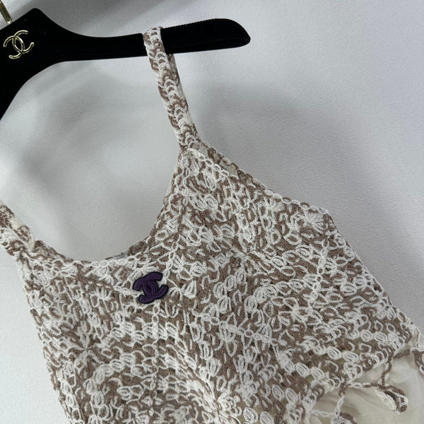 Chanel Lace Camisole Beige in Wool 361031
