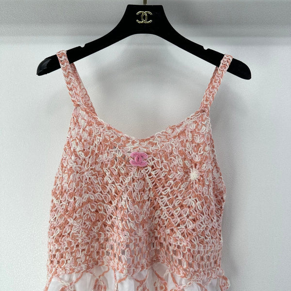 Chanel Lace Camisole Pink in Wool 361029