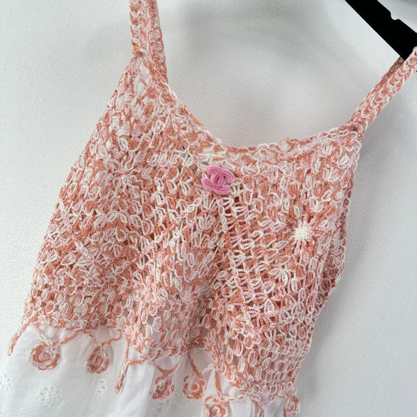 Chanel Lace Camisole Pink in Wool 361029