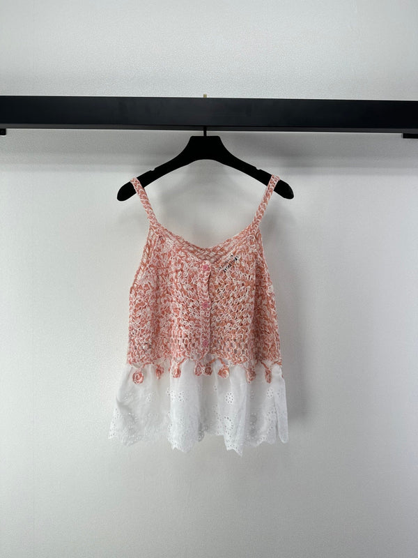 Chanel Lace Camisole Pink in Wool 361029