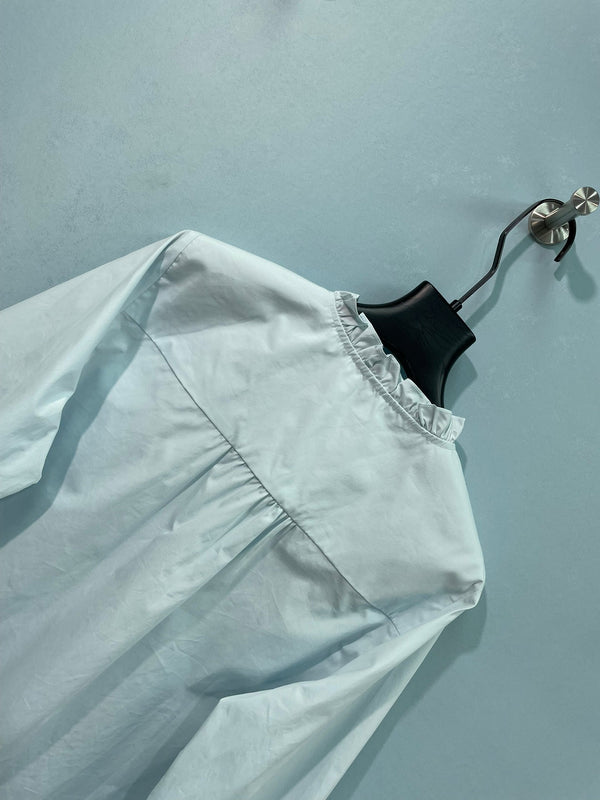 Chemise Miu Miu Bleue en Coton 218519