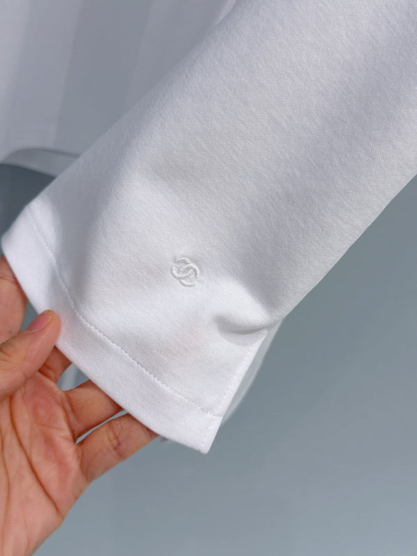 Chanel Floral Ribbon Sleeveless Top White in Cotton 221040