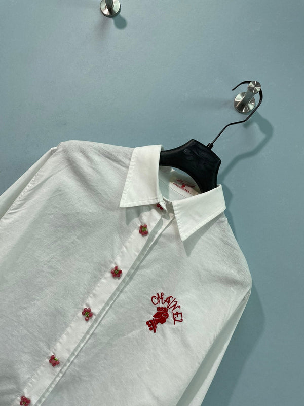Chanel Shirt White in Flax 218507