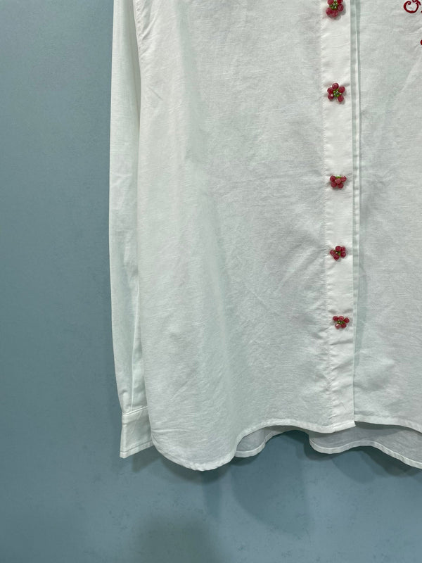 Chanel Shirt White in Flax 218507