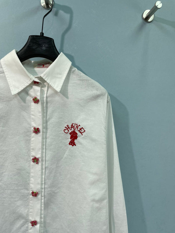 Chanel Shirt White in Flax 218507