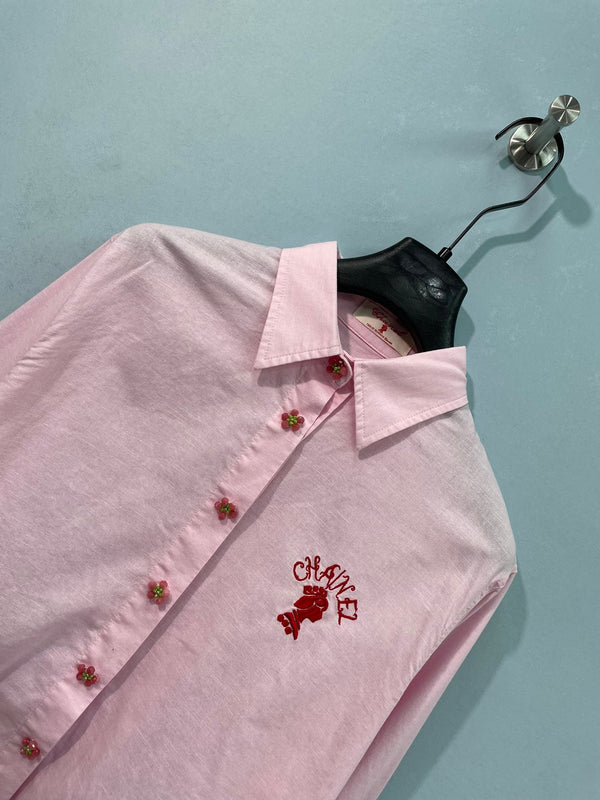 Chanel Shirt Pink in Flax 218502