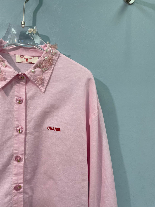 Chanel Shirt Pink in Flax 218495