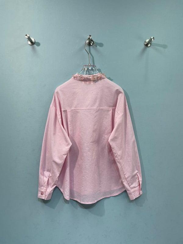 Chanel Shirt Pink in Flax 218495