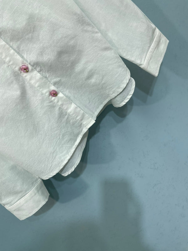 Chanel Shirt White in Flax 218490