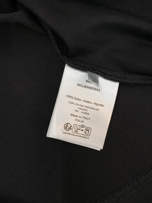 Dior Crew Neck Short-sleeved T-shirt Black in Cotton 232886