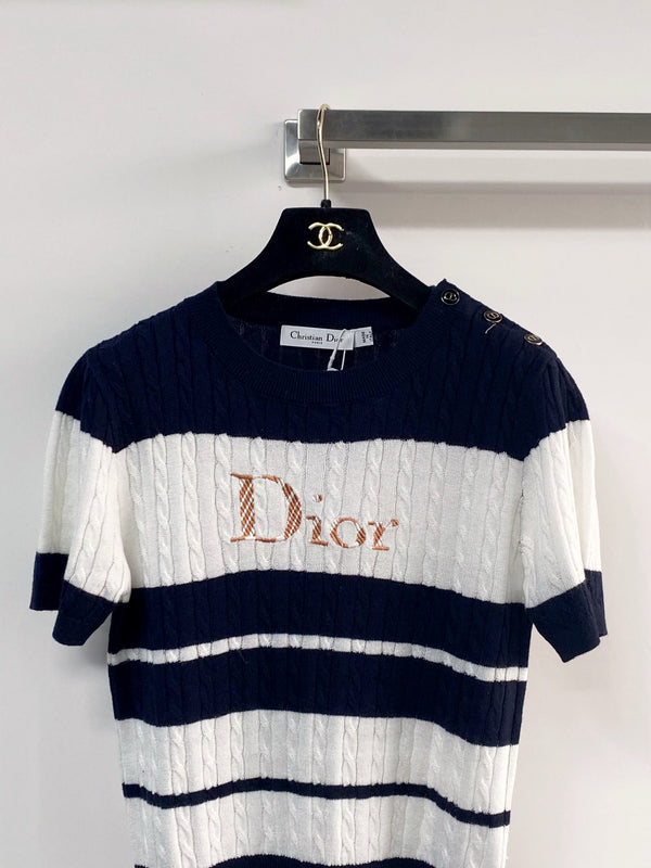 Dior Short-Sleeve T-Shirt Black in Wool 231801