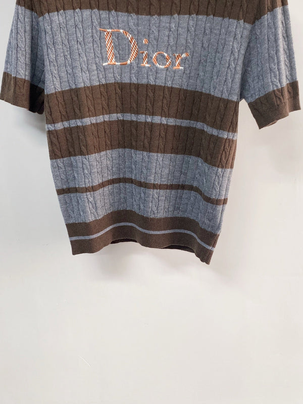 Dior Short-Sleeve T-Shirt Brown in Wool 231800