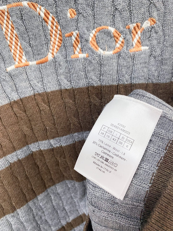 Dior Short-Sleeve T-Shirt Brown in Wool 231800