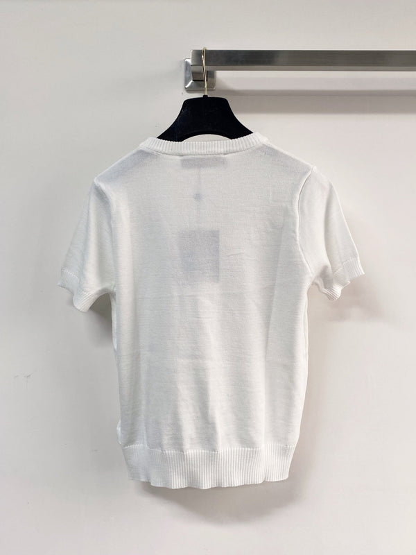 LV Short-Sleeve T-Shirt White in Cotton 231741