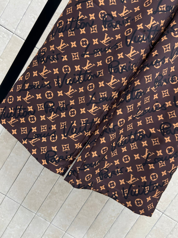 LV Short-Sleeve T-Shirt Brown in Polyester 229538