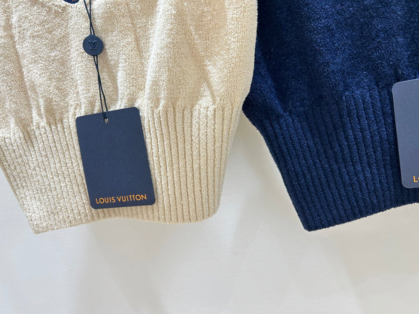 LV V-neck Cropped Camisole in Cotton 218907