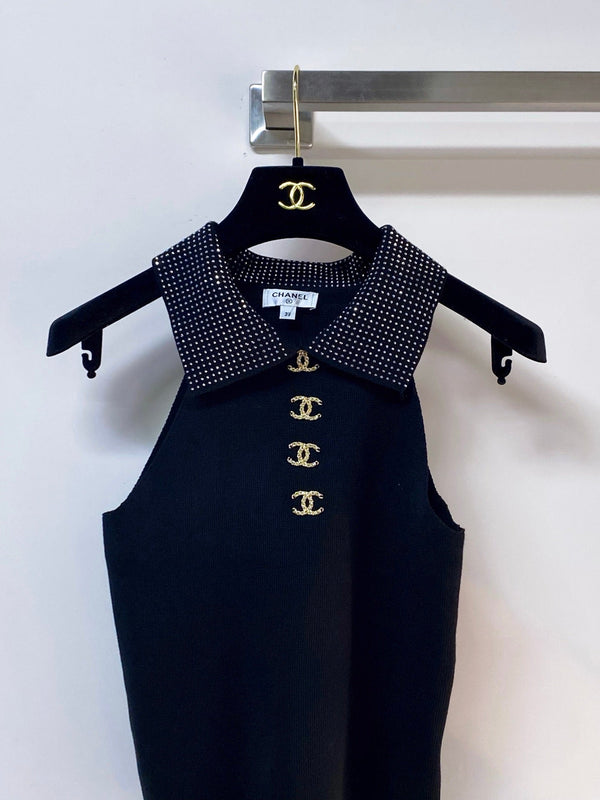 Chanel Vest Black in Wool 248347