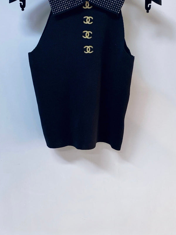 Chanel Vest Black in Wool 248347