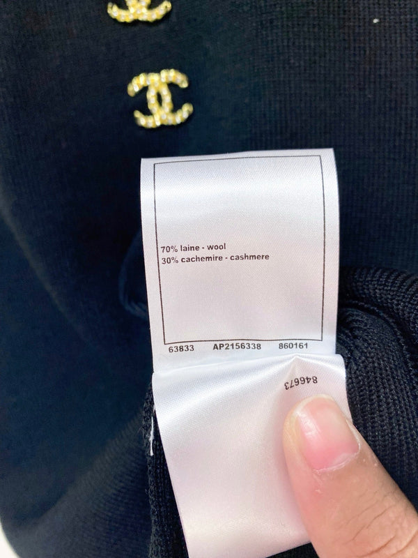 Chanel Vest Black in Wool 248347