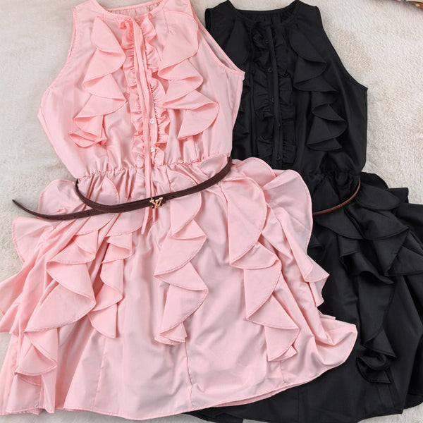 LV Lace Vest Dress in Polyester 249132