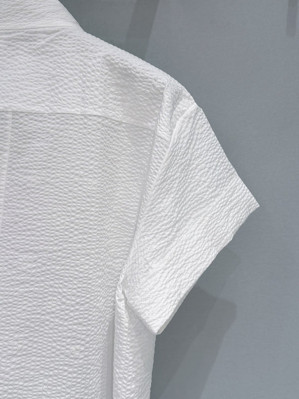 Chanel 26 Short-Sleeve Shirt White in Cotton 253586