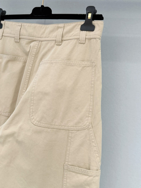 Chanel 26 Pantalon Cargo Kaki en Coton 253578