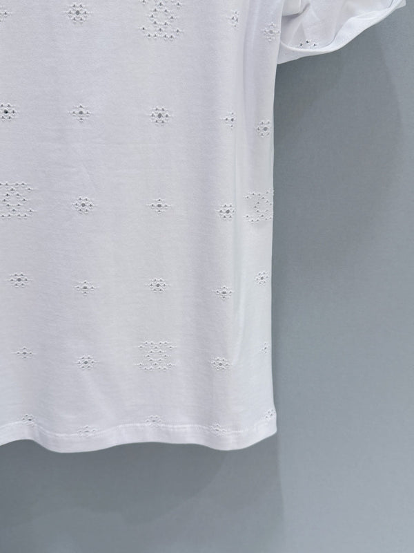 T-shirt Chanel 26 Manches courtes Blanc en Coton 253570