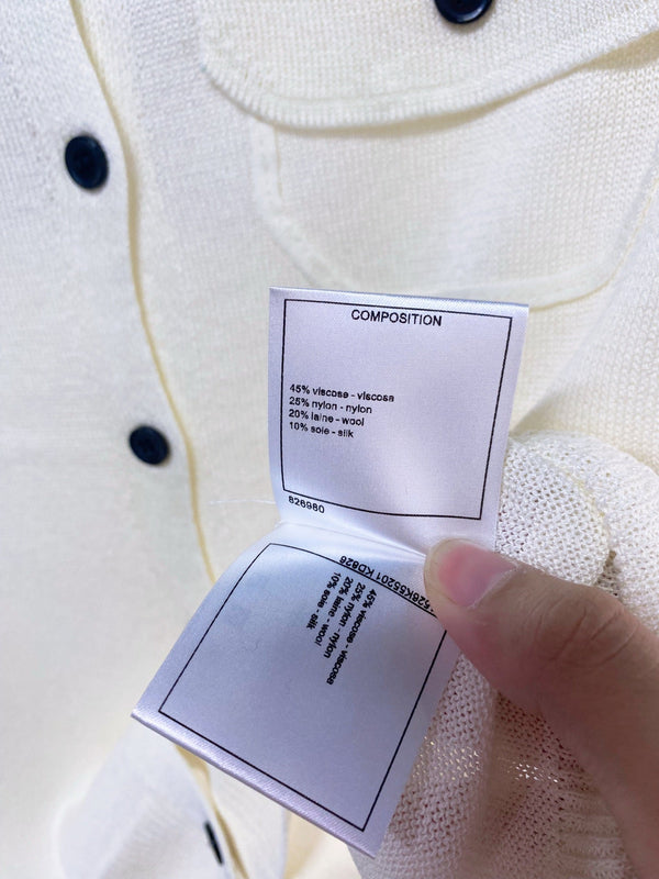 Gilet Chanel Crème en Viscose 252203