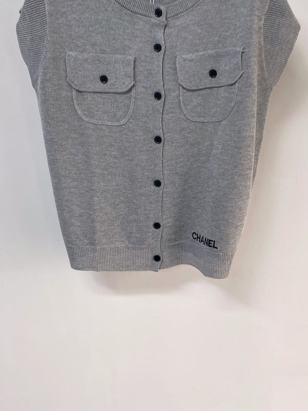 Gilet Chanel Gris en Viscose 252202