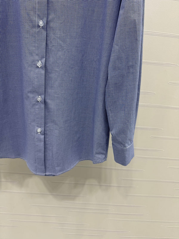 Chemise à carreaux col 26 Miu Miu bleue en coton 254535