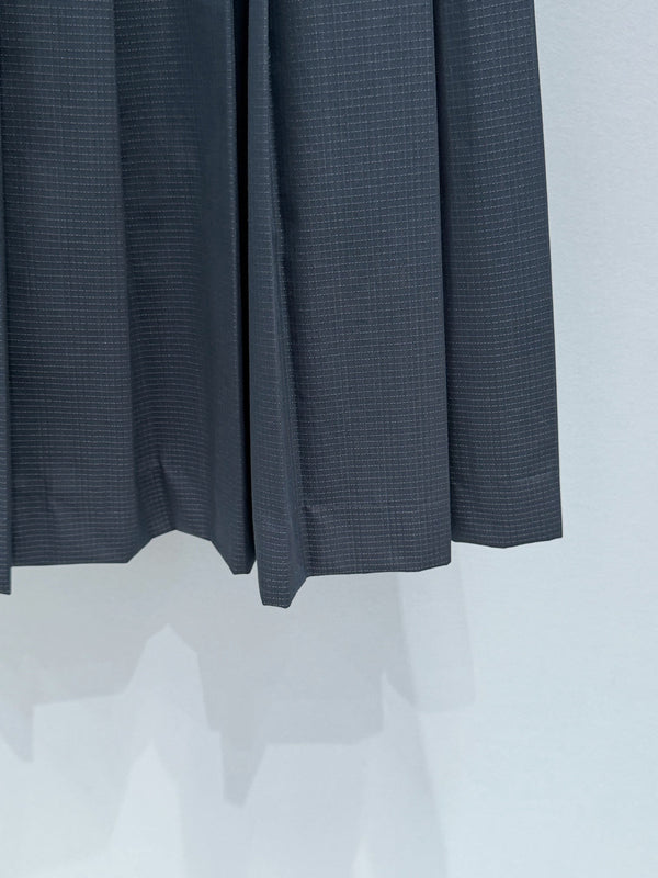 Jupe midi plissée Miu Miu 26 noire en coton 253546