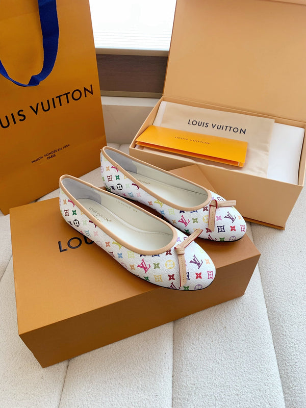 LV x TM Darling Ballerina White in Cowhide 703035