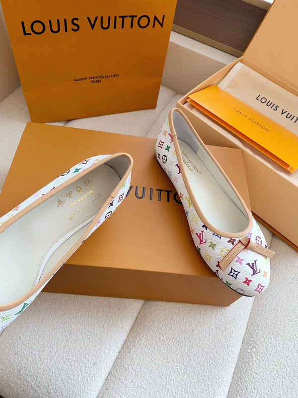 LV x TM Darling Ballerina White in Cowhide 703035