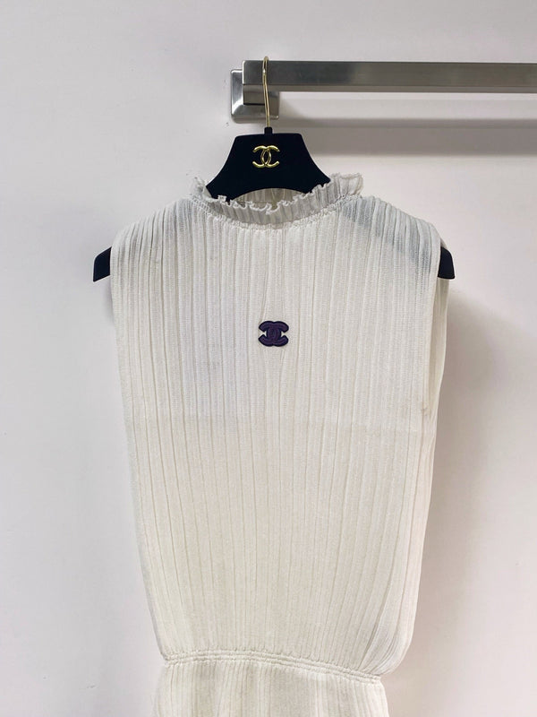 Gilet Chanel blanc en laine 262529
