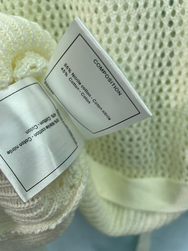 Gilet Chanel blanc en coton nitrile 262287