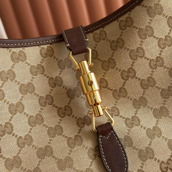 Gucci 26 Jackie 31.5cm Brown in Canvas 284981