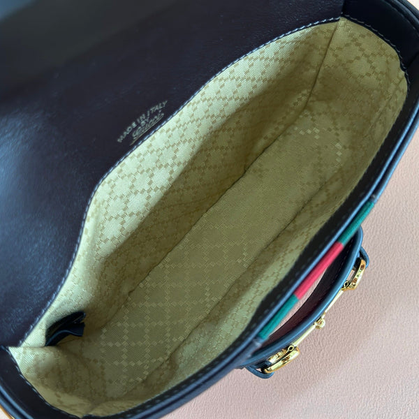 Sac bandoulière Gucci Horsebit 26 en cuir de vachette marron 21 cm 285032