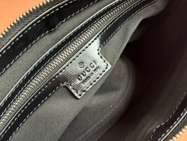 Gucci Mini 22.5 Messenger Bag Dark Gray in GG Supreme Canvas 285226