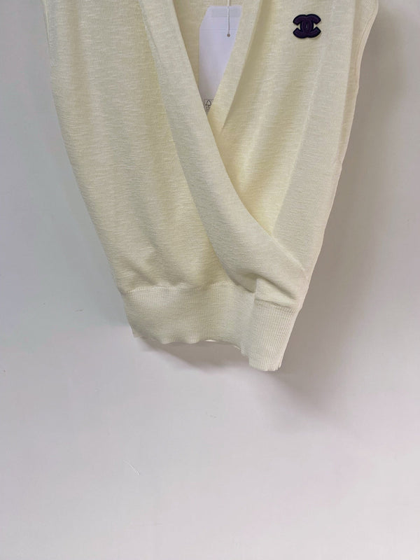 Chanel Vest Cream in Wool 283155