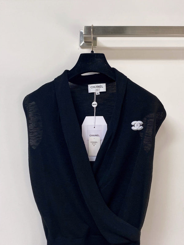 Chanel Vest Black in Wool 283154