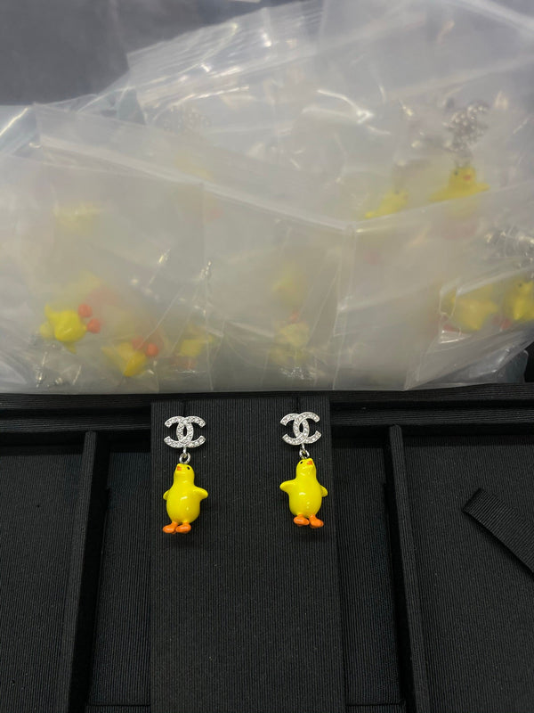 Chanel Double C Chicken Earrings