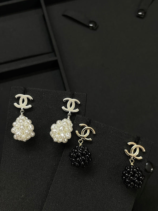 CC Beaded Drop earrings