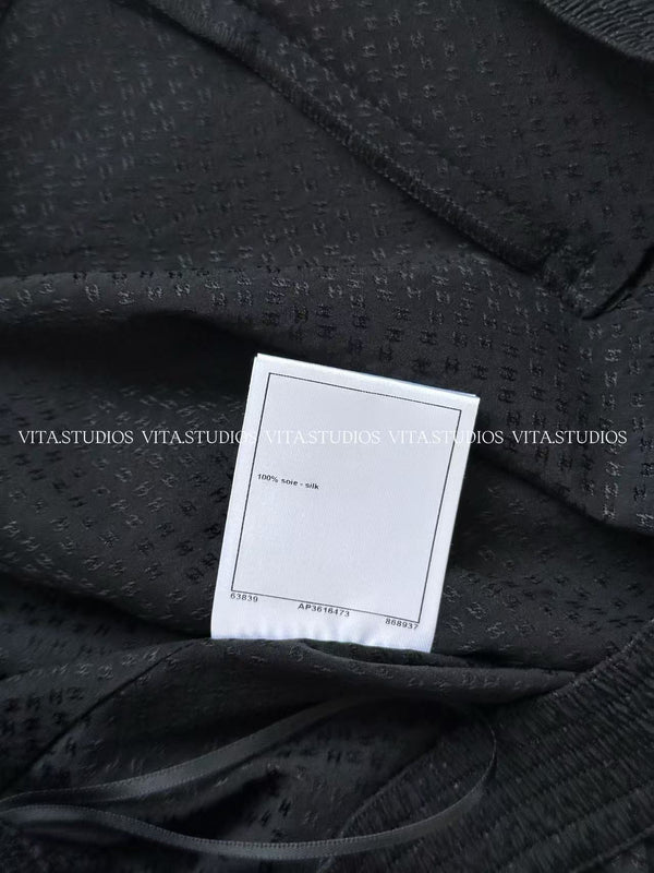 Jupe Sirène Chanel 26 noire en Soie 298865