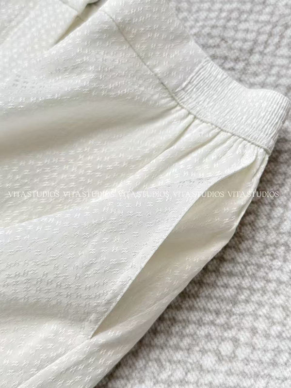 Jupe sirène Chanel 26 blanc en soie 298864