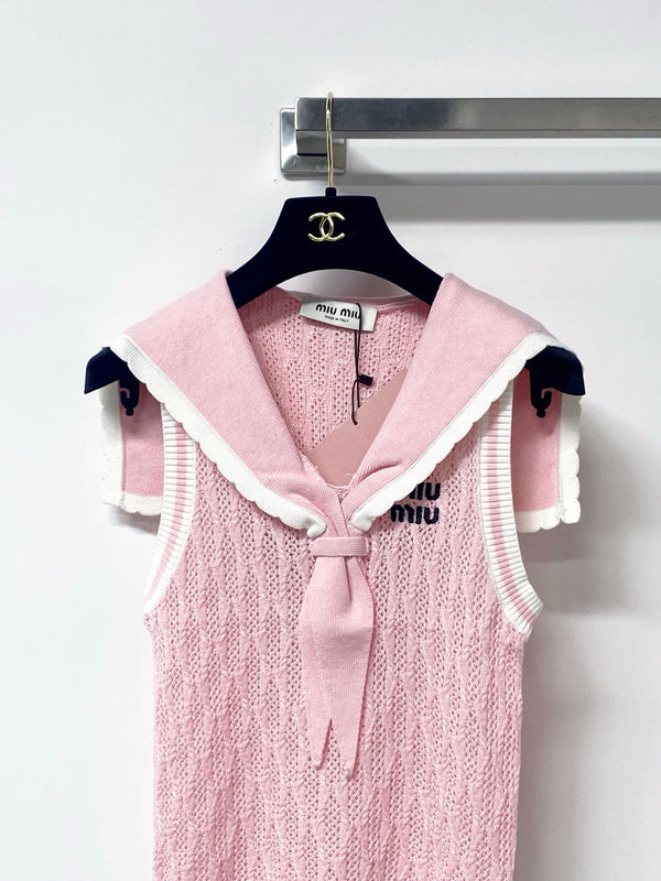 Miu Miu Vest Pink in Wool 305892
