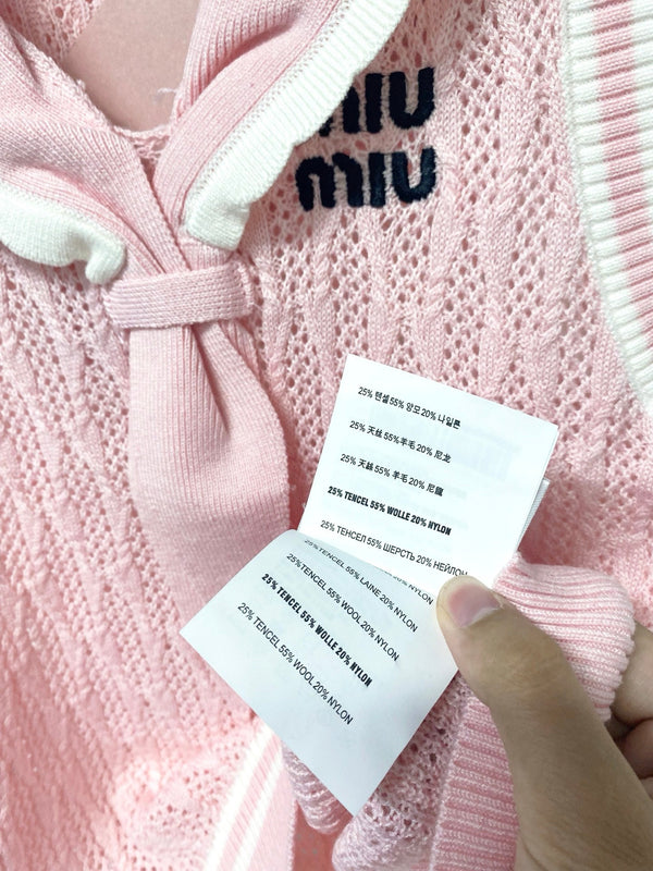 Miu Miu Vest Pink in Wool 305892