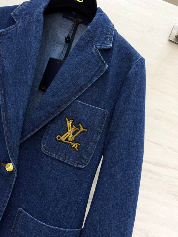 LV 26 Denim Blazer Dark Blue in Denim 308312