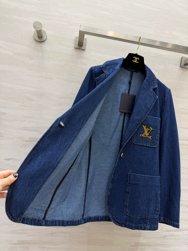 LV 26 Denim Blazer Dark Blue in Denim 308312